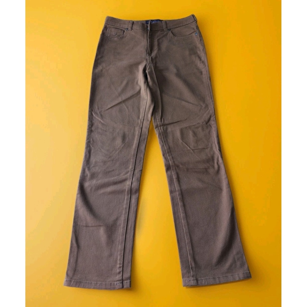 Gloria Vanderbilt Amanda Jeans High Rise Size 8R Brown Stretch EUC